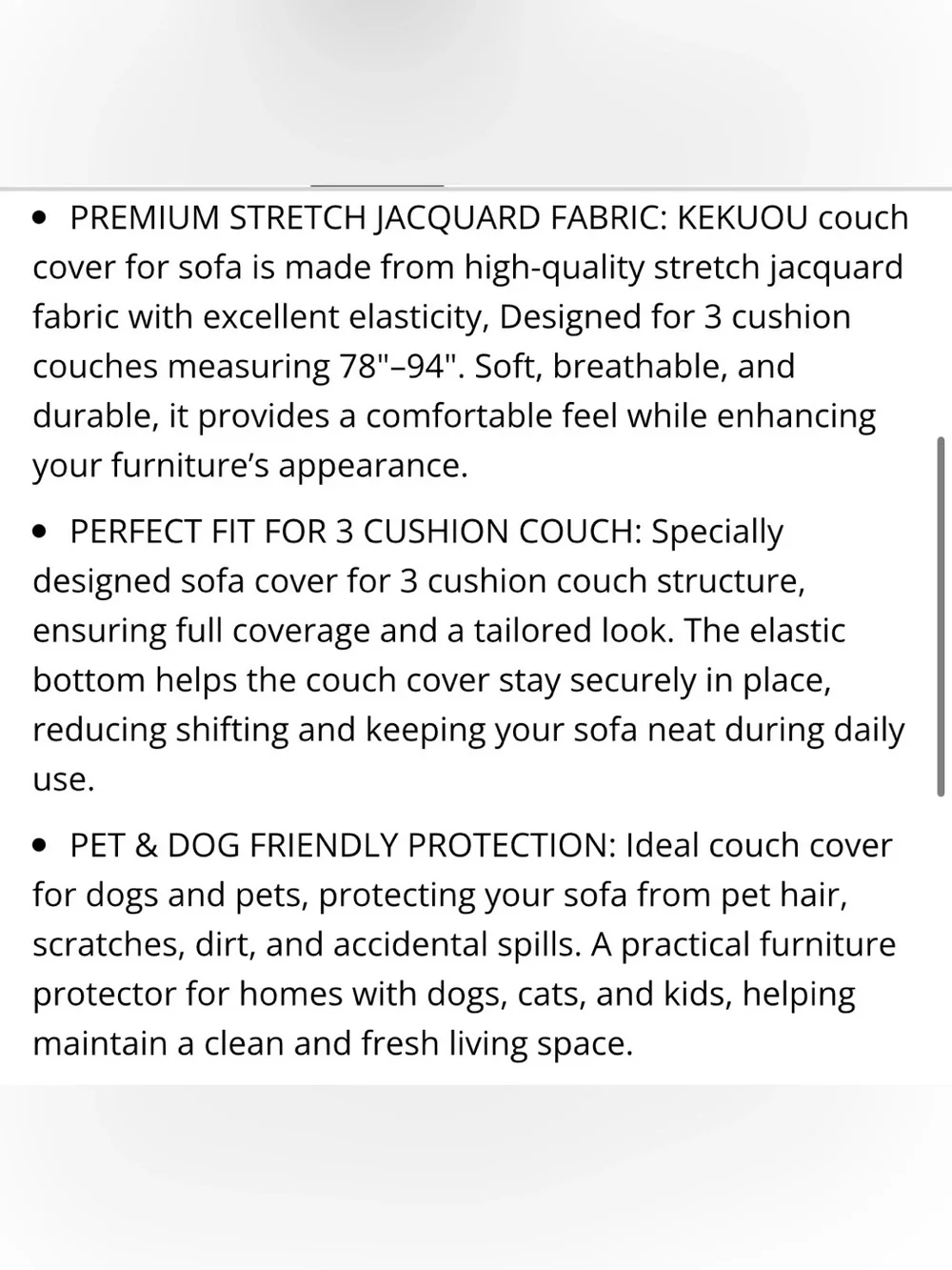 Stretch Sofa Textured Slipcover 3-Cushion Kid & Pet-Friendly - Chocolate Brown